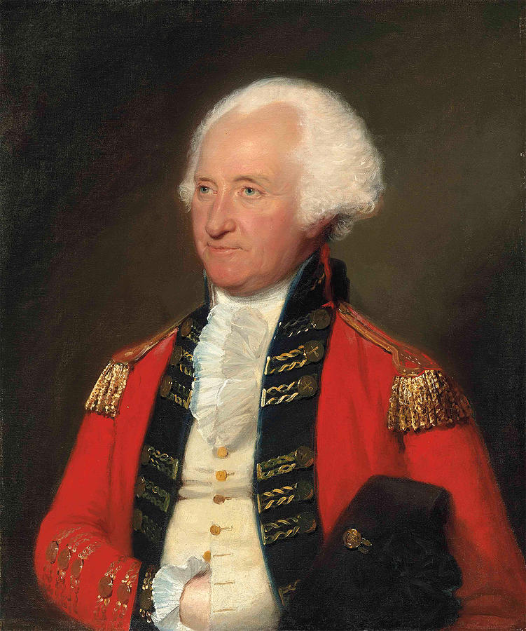 Portrait of General James Pattison, half-length, in military uniform   Painting by Attributed to  Lemuel Francis Abbott