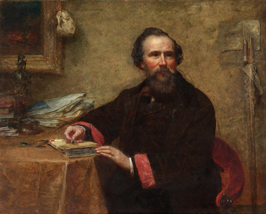 Portrait of Genio C Scott Painting by Eastman Johnson