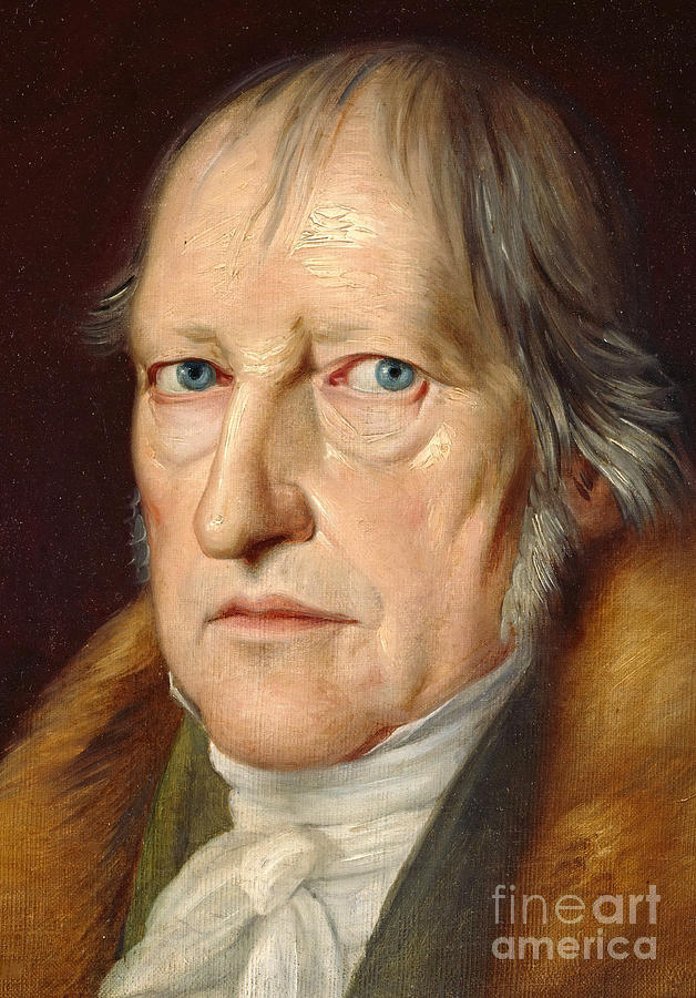 Portrait Of Georg Wilhelm Friedrich Hegel, 1831 Painting by Jacob Schlesinger