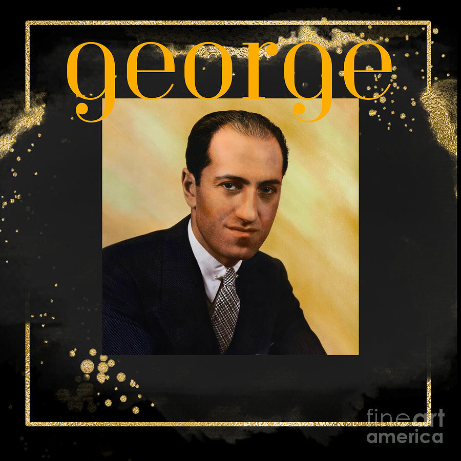 Portrait of George Gershwin Digital Art by Diane Hocker - Fine Art America