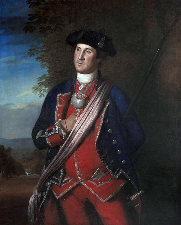 Portrait of George Washington #1 Painting by Charles Willson Peale