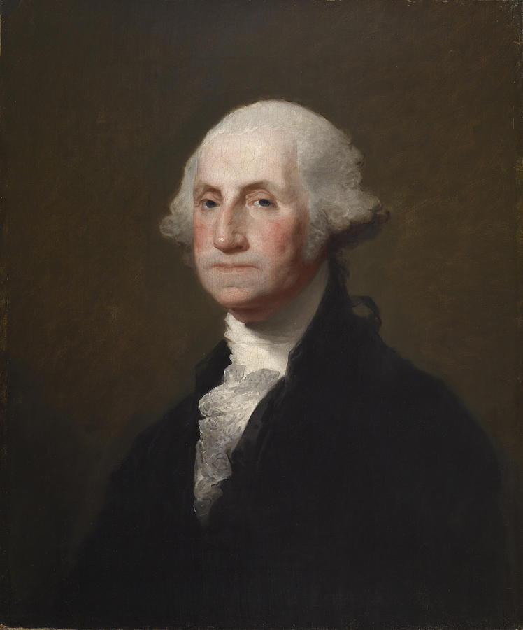 Portrait of George Washington Gilbert Stuart Painting by MotionAge ...