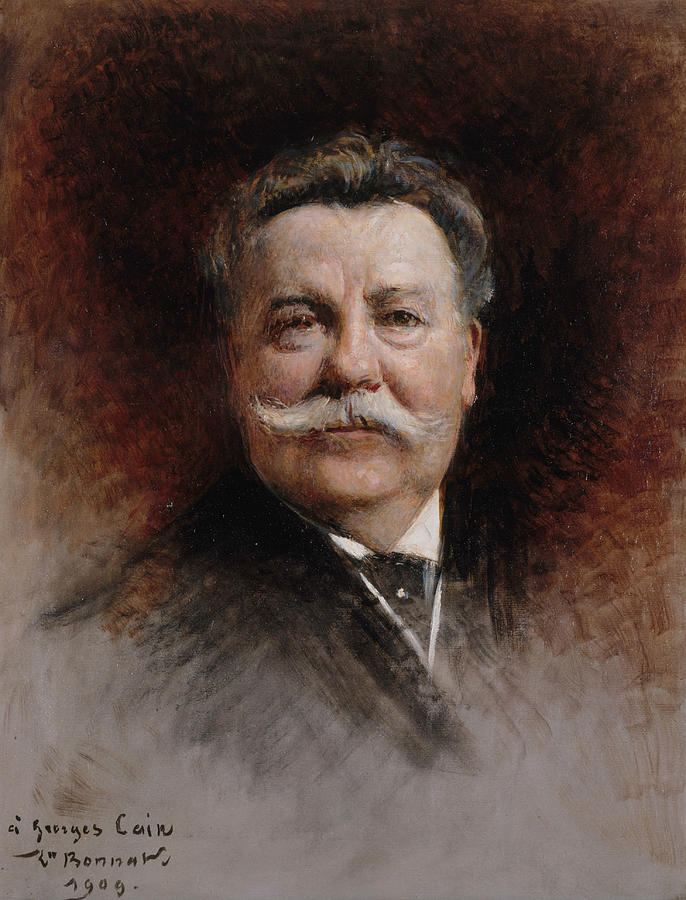 Portrait of Georges Cain Painting by Leon Bonnat