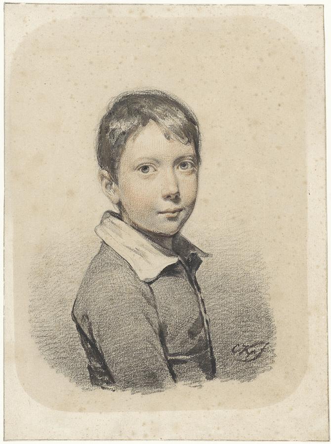 Portrait of Gerardus Arnoldus Nicolaus Allebe as a young man, Cornelis Kruseman,  Painting by MotionAge Designs