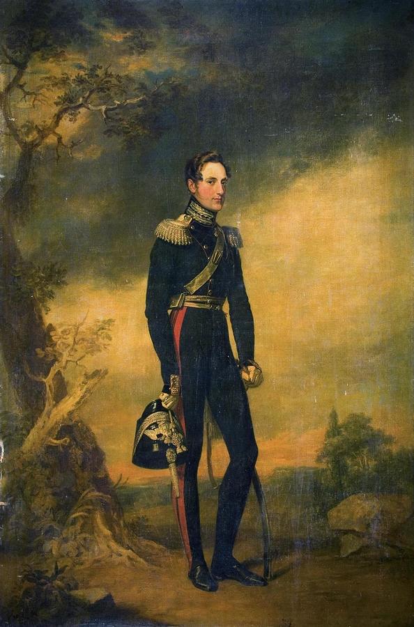 Portrait of Grand Duke Nikolai Pavlovich Painting by George Dawe - Fine ...