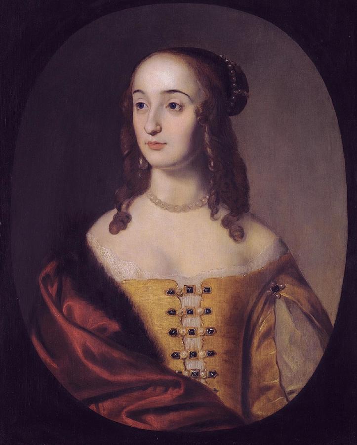 Portrait Painting -  Portrait of Henriette Marie of the Palatinate  1626-1651  by Gerard van Honthorst