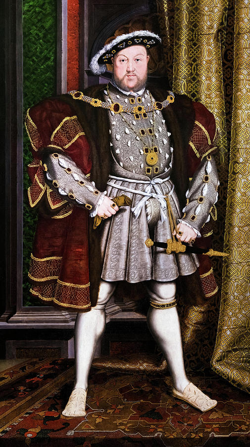 Portrait of Henry VIII, 1536 Painting by Hans Holbein the Younger