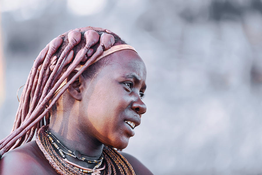 Portrait Of Himba Woman Namibia Africa Photograph By Artush Foto