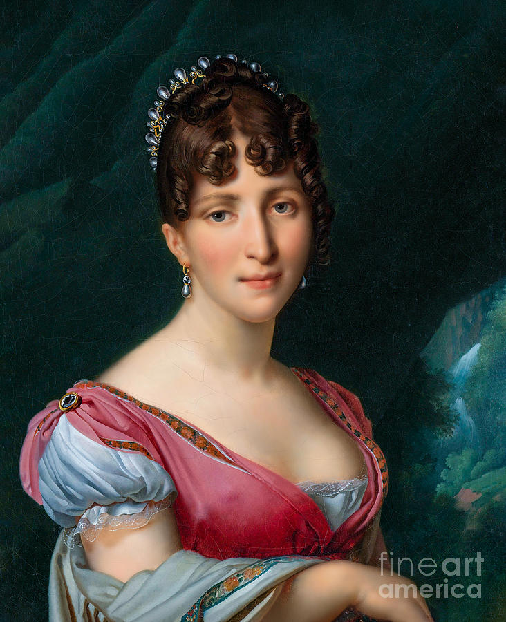 Portrait Of Hortense De Beauharnais Queen Of Holland Painting
