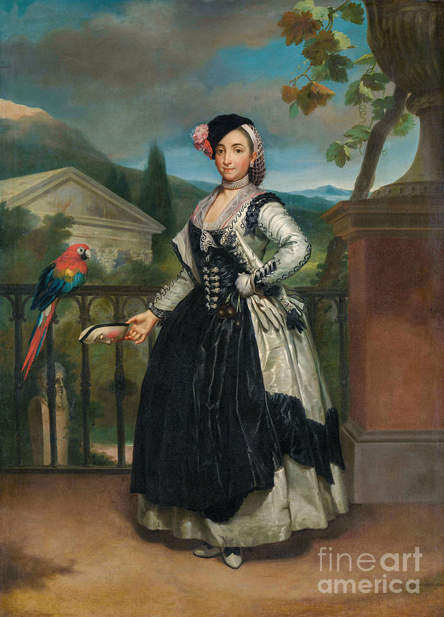 Portrait Of Isabel Parreno Y Arce, Marquesa De Llano Painting