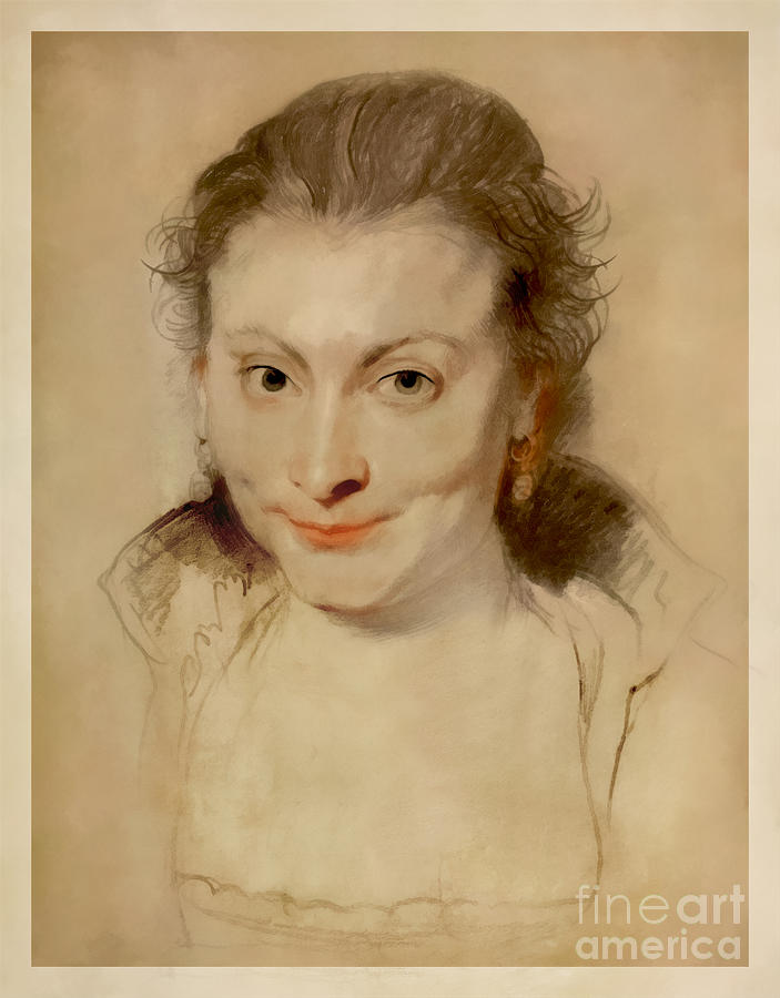Portrait of Isabella Brant Digital Art by Jerzy Czyz
