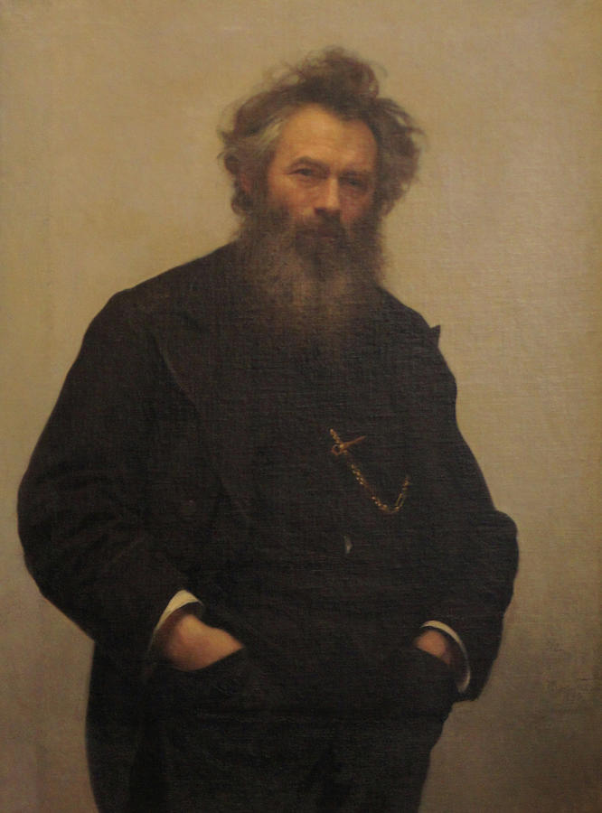 Portrait of Ivan Shishkin Painting by Ivan Kramskoy