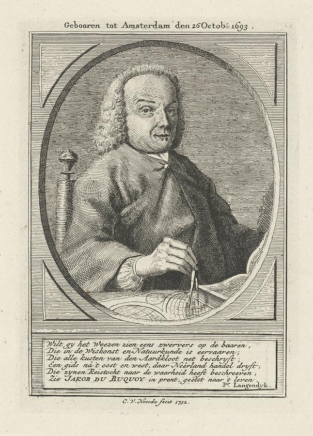 Portrait of Jacob de Bucquoy, Cornelis van Noorde, 1752 Painting by MotionAge Designs