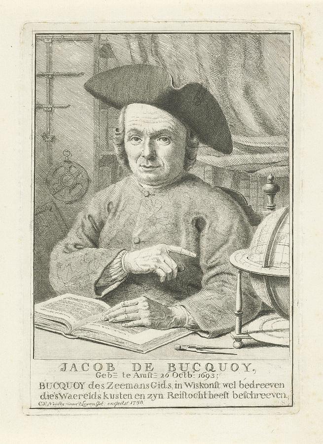 Portrait of Jacob de Bucquoy, Cornelis van Noorde, 1758 Painting by MotionAge Designs