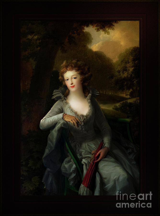Portrait of Jacoba Margaretha Maria Boreel by Johann Friedrich August Tischbein Classical Art Painting by Rolando Burbon