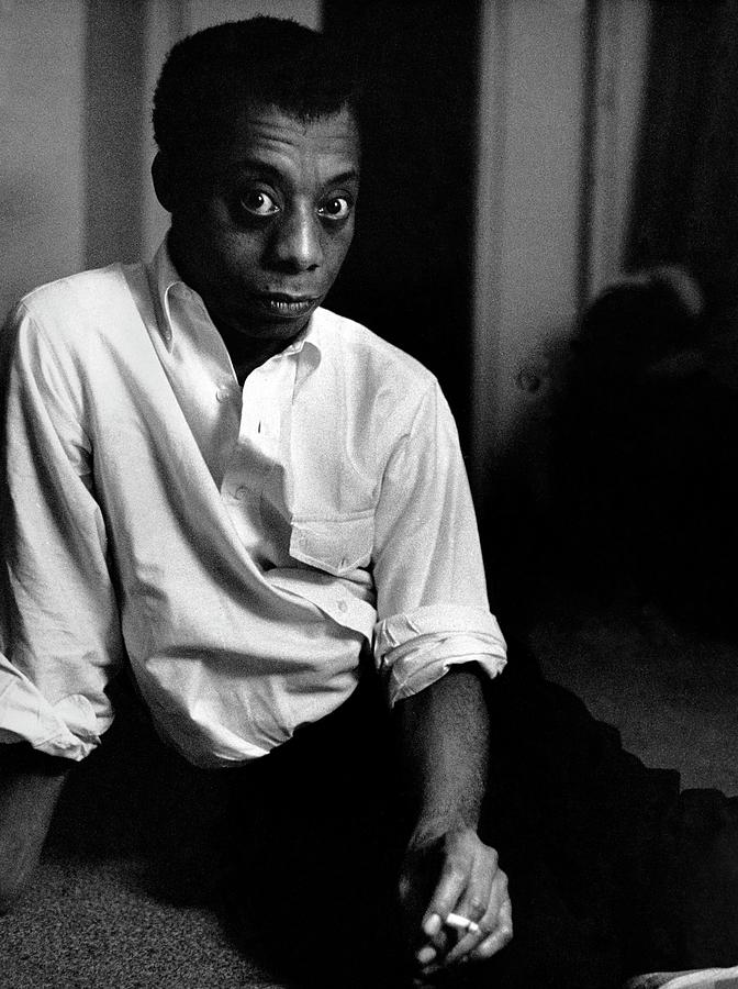Portrait of James Baldwin Photograph by Robert Frank