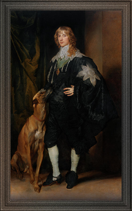 Portrait of James Stuart Duke of Richmond and Lenox by Anthony van Dyck Painting by Rolando Burbon