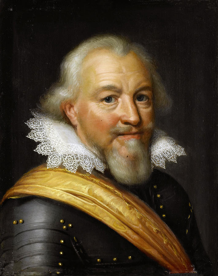 Portrait of Jan the Middle, Count of Nassau-Siegen Painting by Workshop of Jan Anthonisz van Ravesteyn