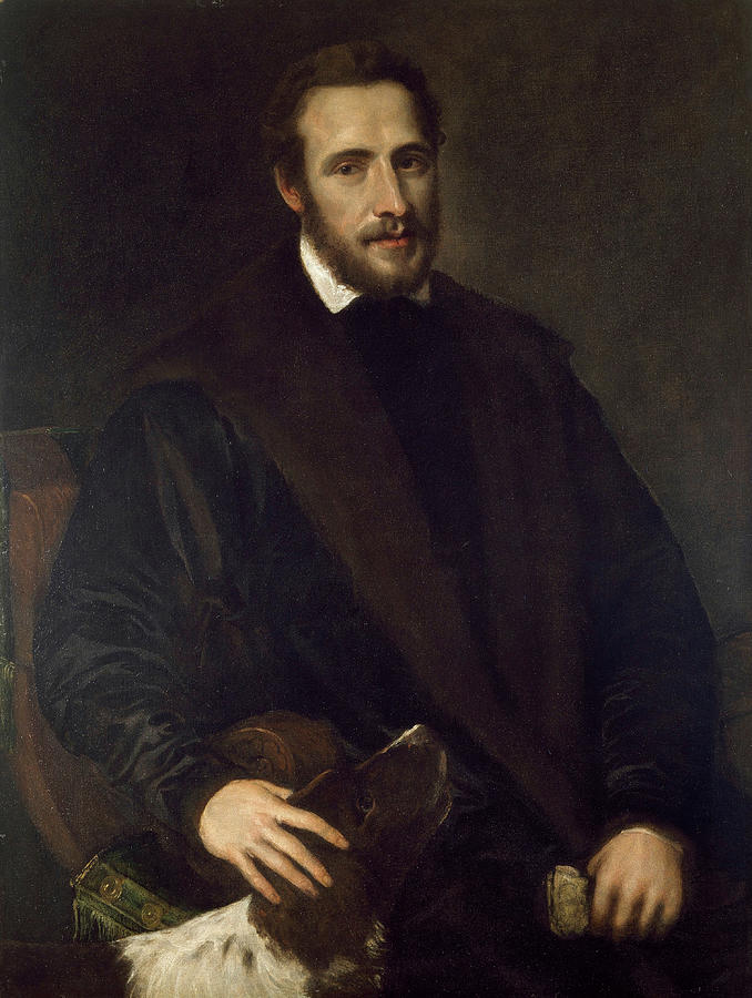 Titian Painting - Portrait of Jan van Haanen by Titian