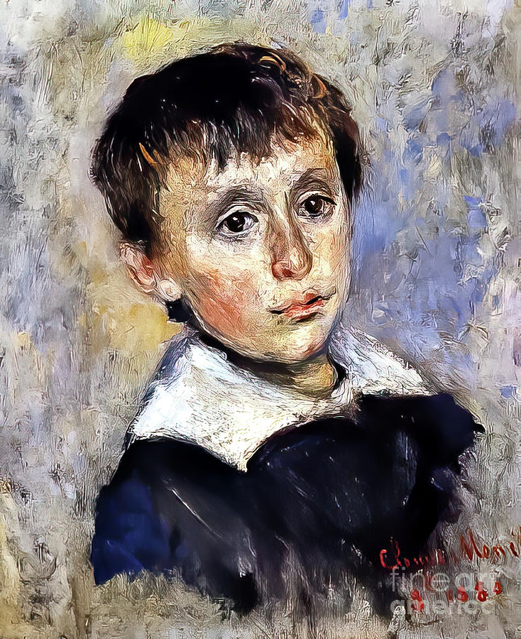 Portrait Of Jean Monet By Claude Monet 1880 Painting