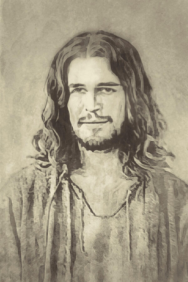 Portrait Of Jesus The Messiah Mixed Media