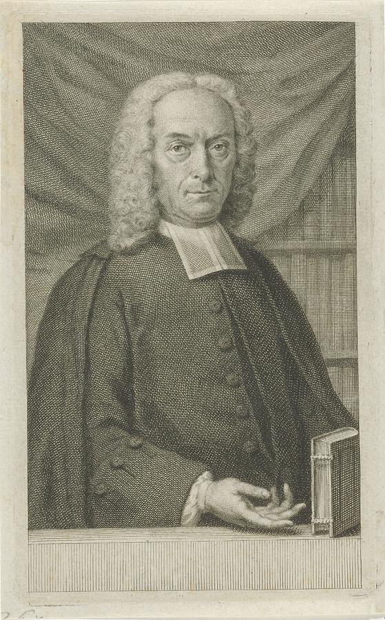 Portrait of Joannes Deknatel, Jacob Houbraken, after Cornelis van Noorde,  Painting by MotionAge Designs