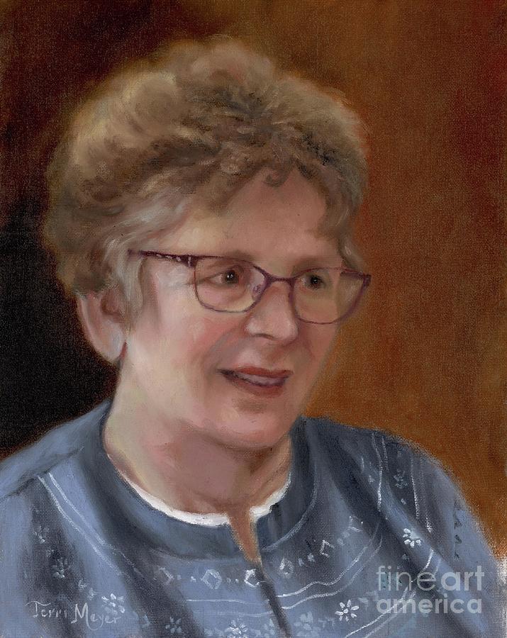 Portrait of Jocelyn Jones Painting by Terri  Meyer