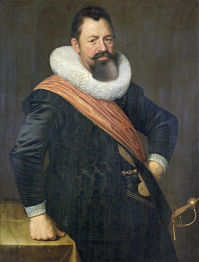 Portrait of Jochem Hendricksz Swartenhont  Painting by Nicolaes Eliaszoon Pickenoy