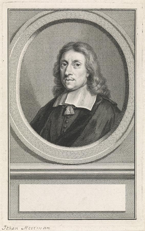 Portrait of Johan Meerman, Jacob Houbraken, after Aert Schouman, 1747  Painting by MotionAge Designs