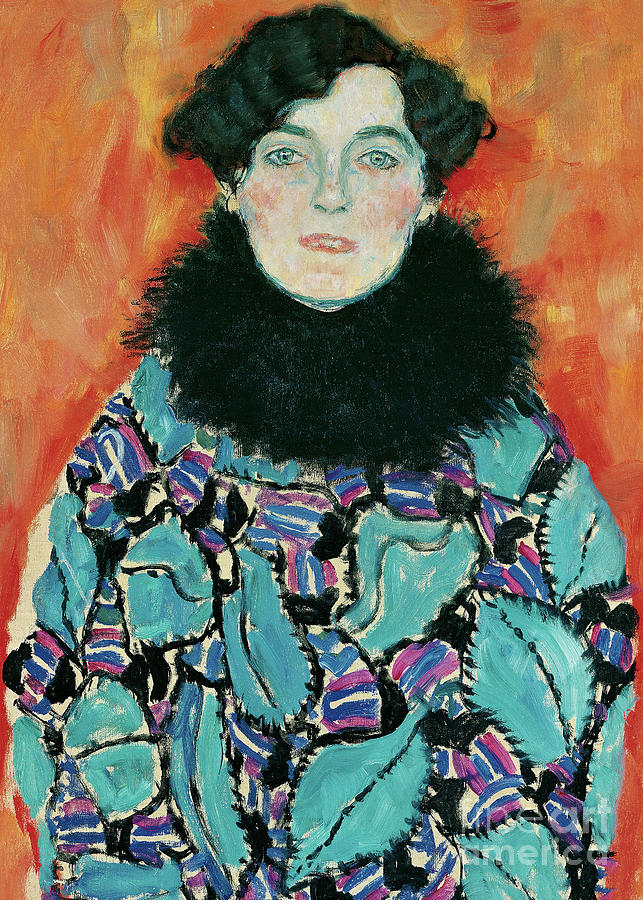 Gustav Klimt Painting - Portrait of Johanna Staude by Gustav Klimt