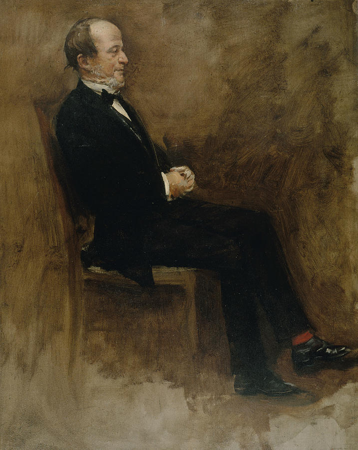 Portrait of John Lemoine  Painting by Jean Beraud