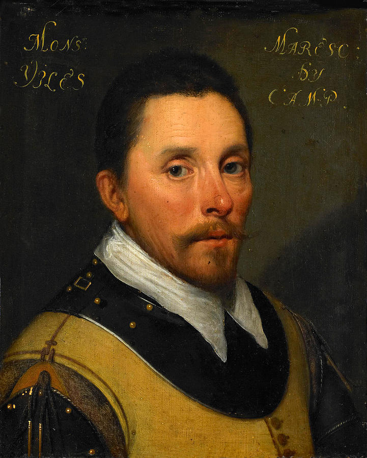 Portrait of Joost de Zoete, Lord of Villers Painting by Workshop of Jan Anthonisz van Ravesteyn
