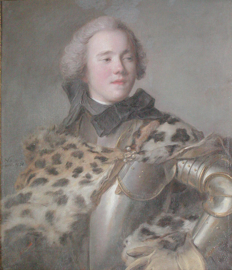 Portrait of Jorgen lensgreve Scheel  1718-1786  Painting by Jean-Marc Nattier