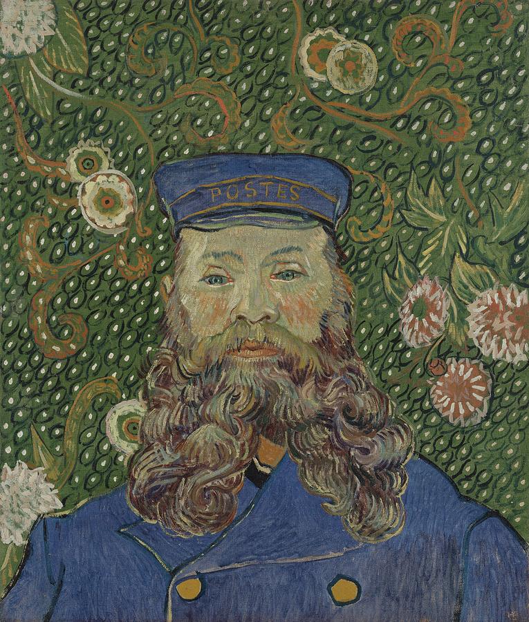  Portrait of Joseph Roulin Painting by Vincent van Gogh