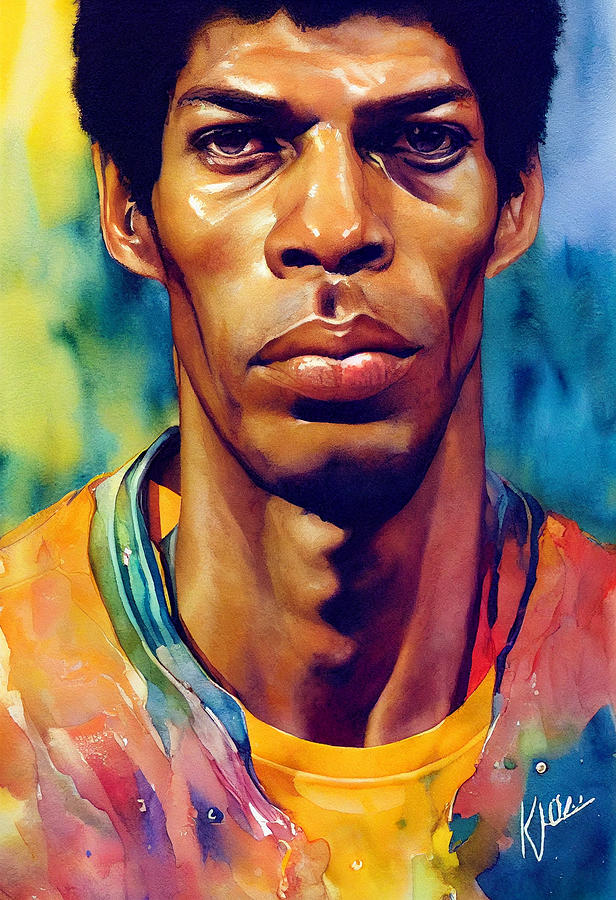 Fantasy Painting - Portrait  of  Kareem  Abdul  Jabbar    extremely  detailed  w  a043f64556376450a  35c3  645ebc  bcbc by Celestial Images