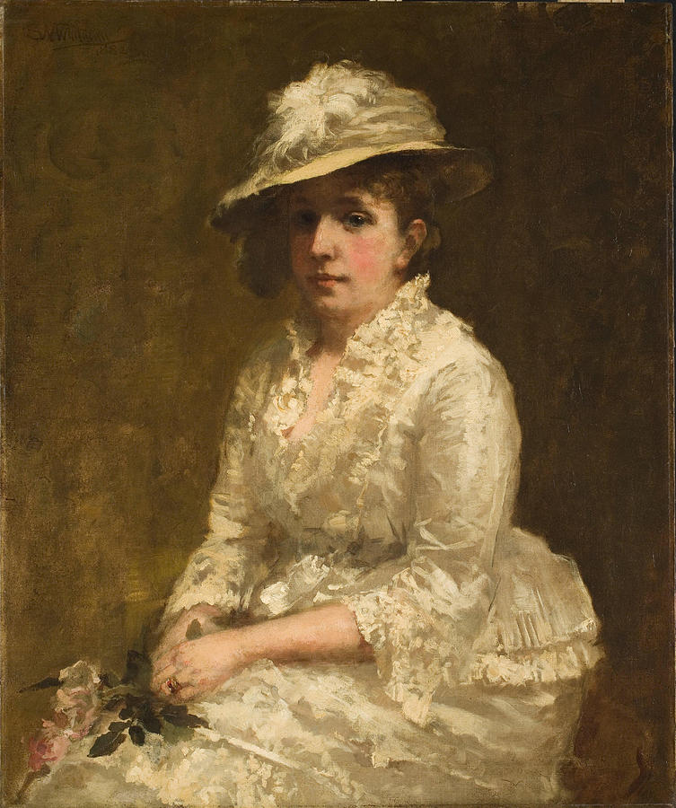 Portrait of Katherine Stanley White Painting by Sarah Wyman Whitman ...