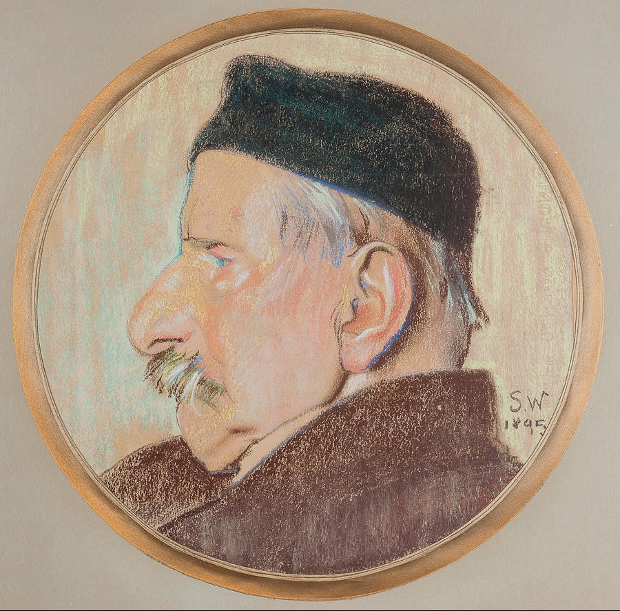 Portrait Of Kazimierz Stankiewicz Artist S Uncle Painting By Stanis Aw ...