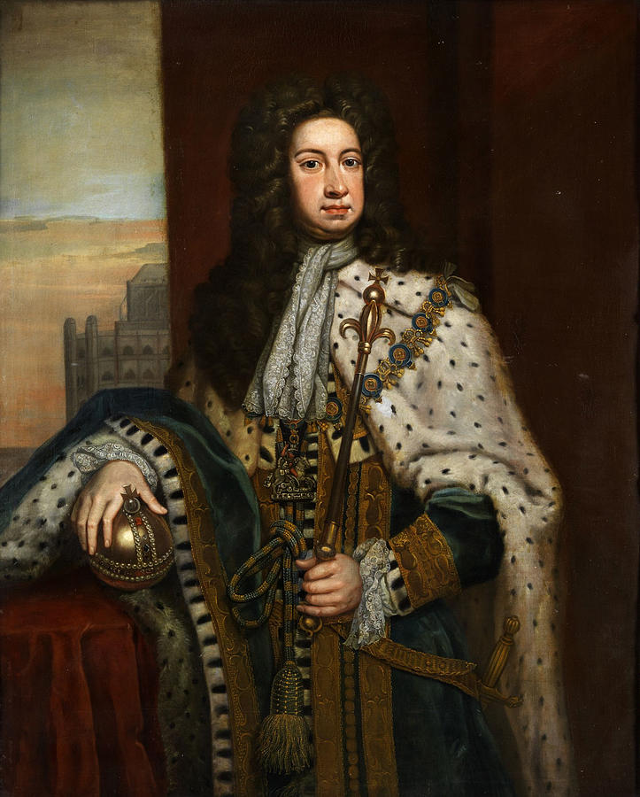 Portrait of King George I 1660-1727 Painting by Anonymous - Fine Art ...