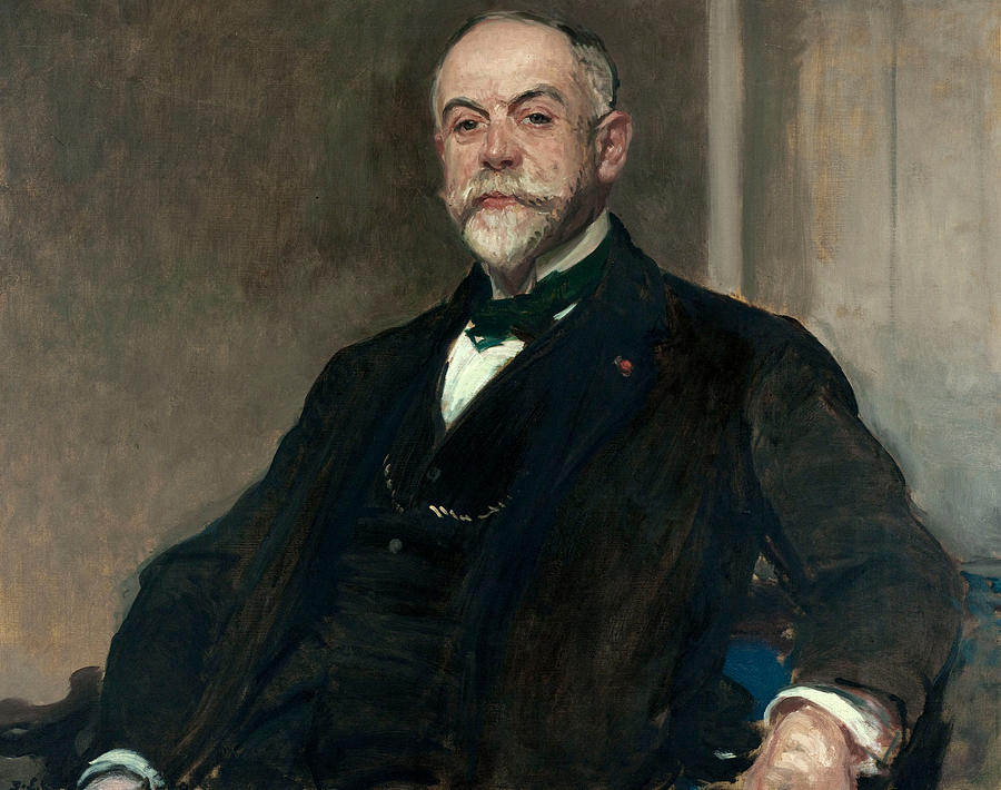Portrait of Leon Pissard Painting by Jacques-Emile Blanche