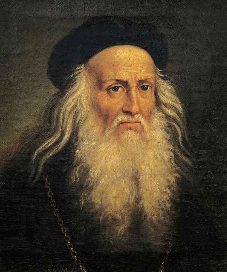 Portrait Of Leonardo Da Vinci Painting
