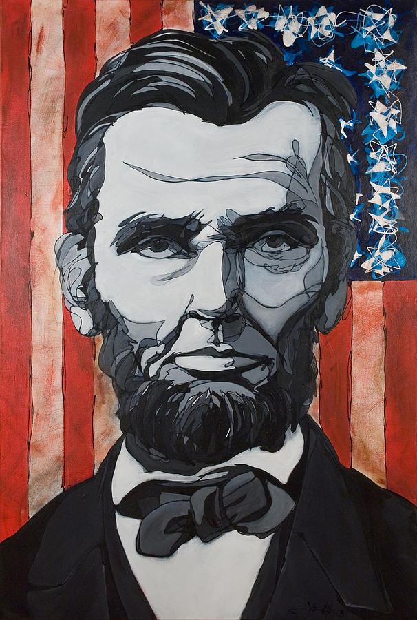 Portrait Of Lincoln Painting