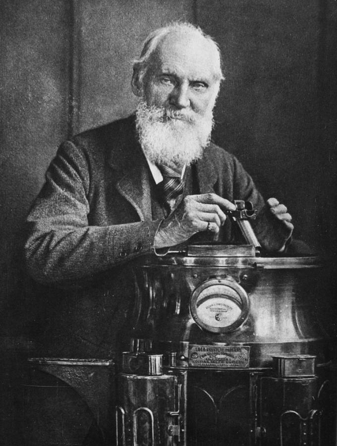 Portrait of Lord Kelvin at his compass Photograph by Photos.com
