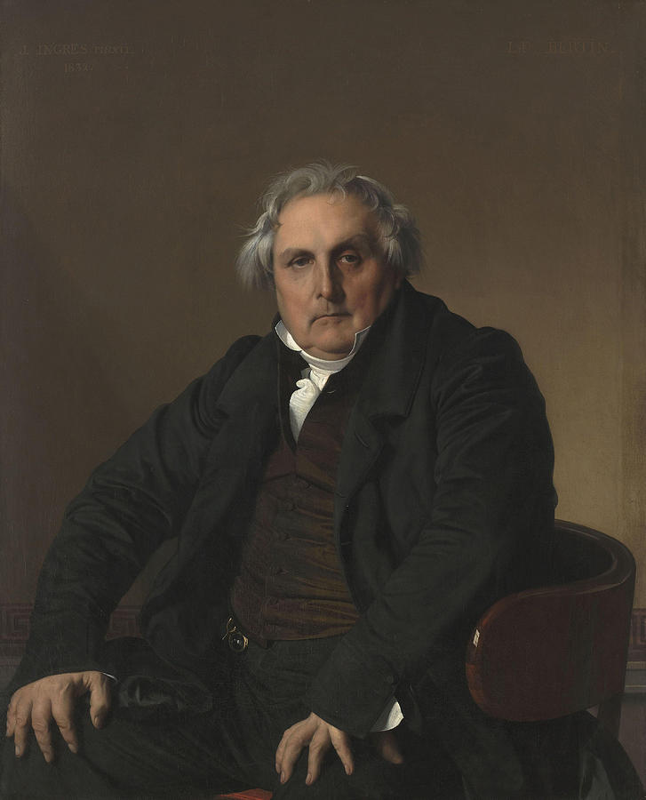 Portrait of Louis Fran ois Bertin also known as Bertin l A n Painting ...