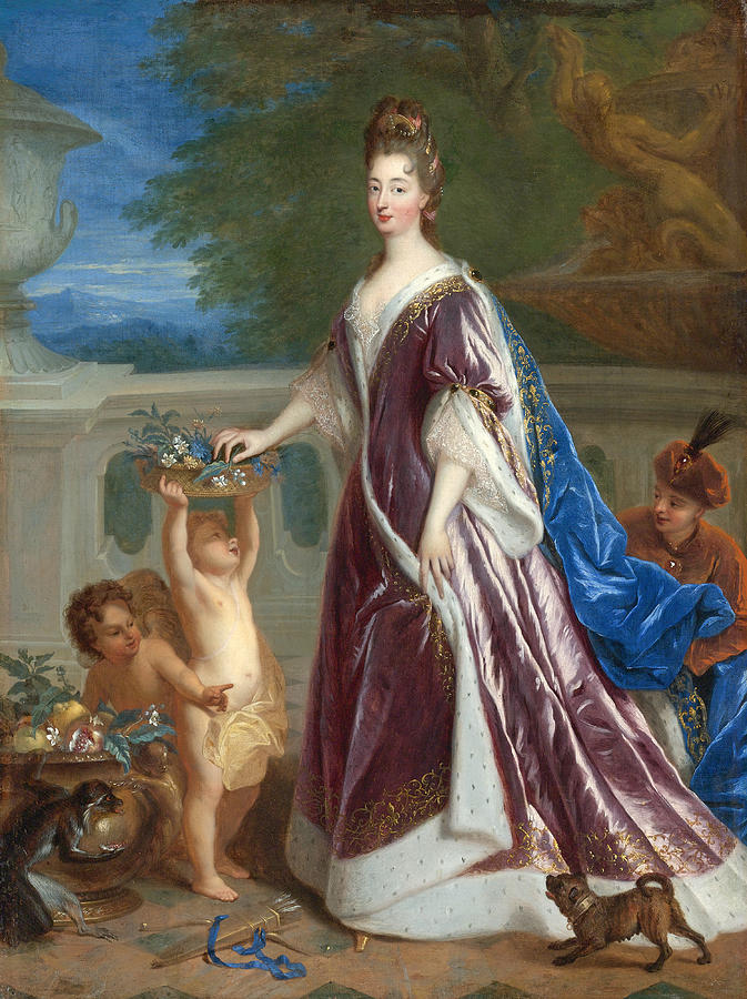Portrait of Louise Benedicte de Bourbon, Duchesse du Maine Painting by Francois de Troy