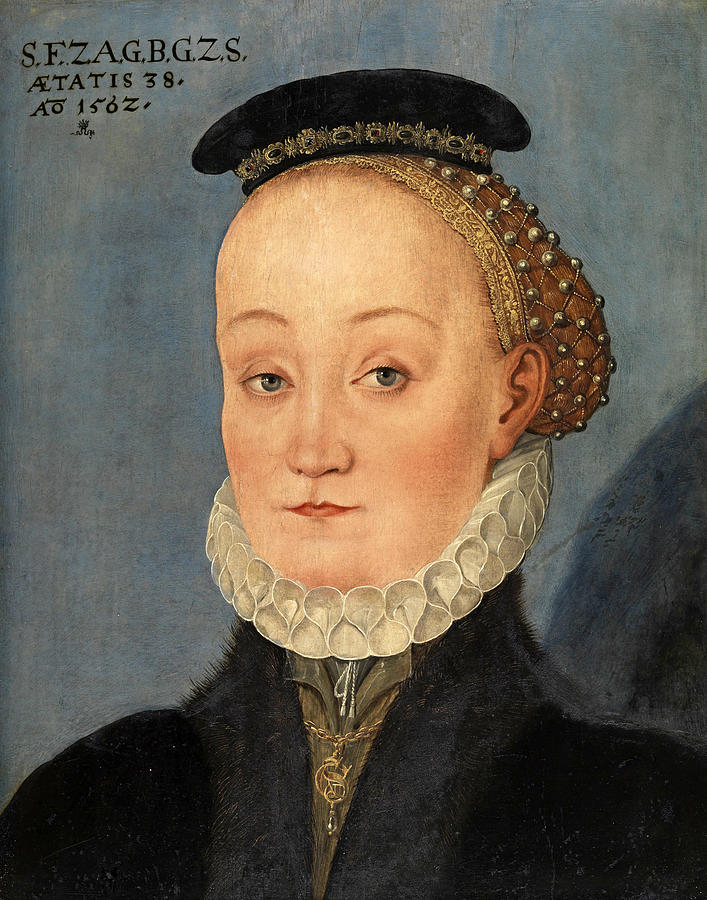 Portrait of Lucretia Freifrau von Berlepsch, nee von Schleinitz Painting by Lucas Cranach the Younger