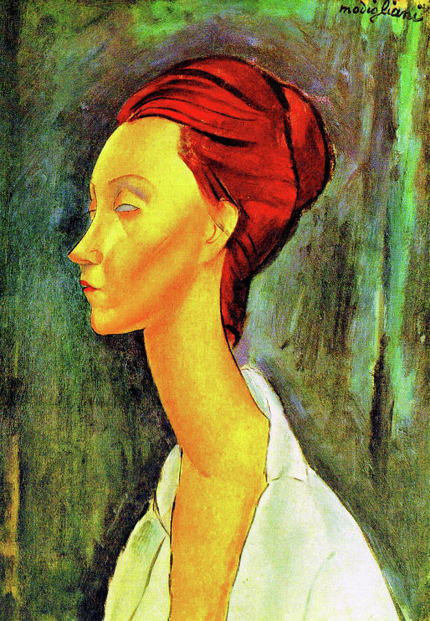 Amedeo Modigliani Painting - Portrait Of Lunia Czechovska by Amedeo Modigliani