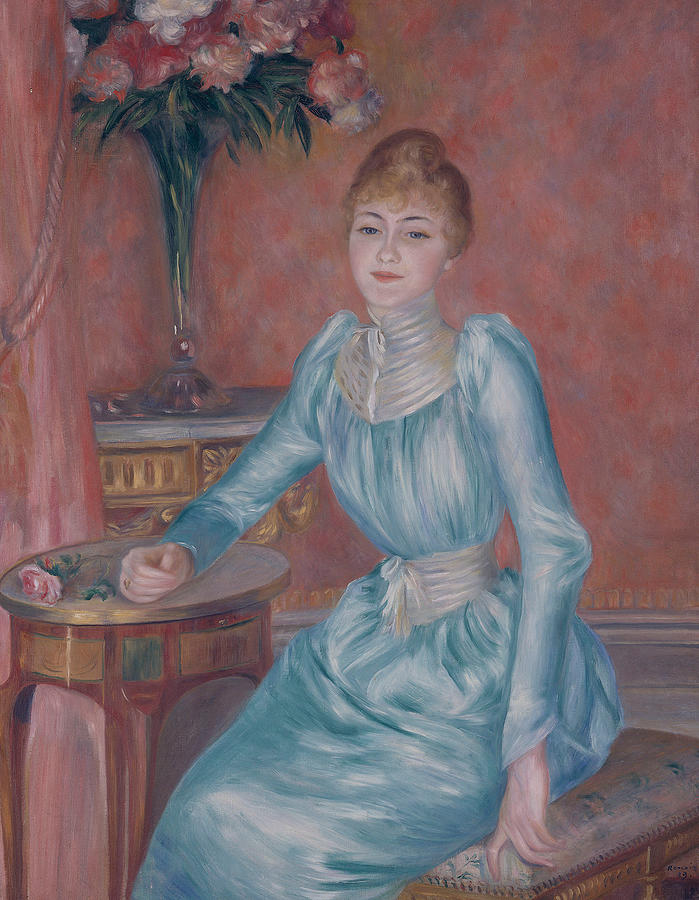 Portrait of Madame de Bonnieres Painting by Auguste Renoir
