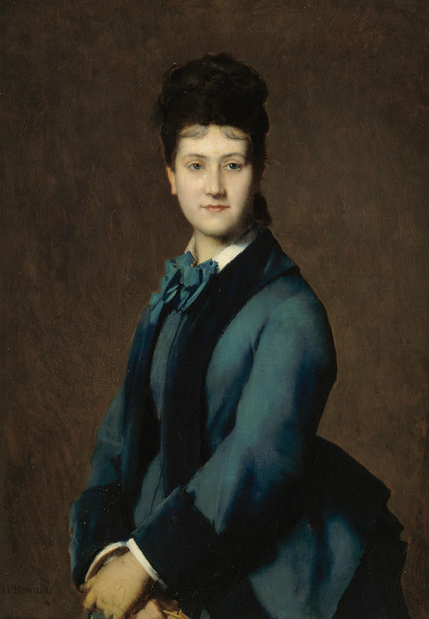 Portrait of Madame Jeantaud Painting by Jean-Jacques Henner