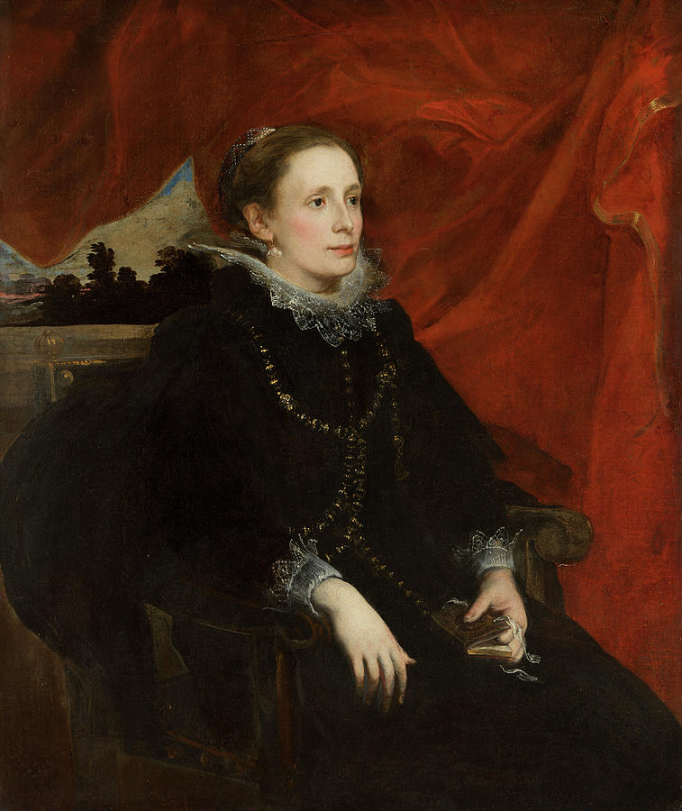 Portrait Painting - Portrait of Marchesa Durazzo by Anthony van Dyck