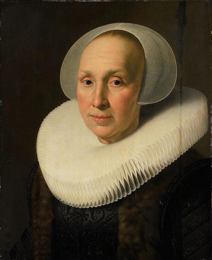 Portrait of Margriet Benningh c c Drawing by Nicolaes Eliasz Pickenoy ...